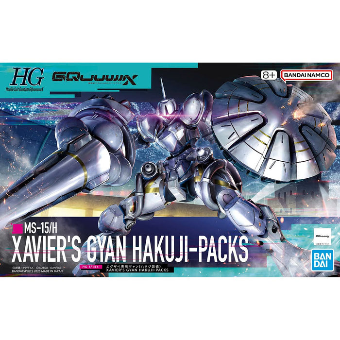 Mobile Suit Gundam GQuuuuuuX: HG Xavier's Gyan Hakuji-Packs