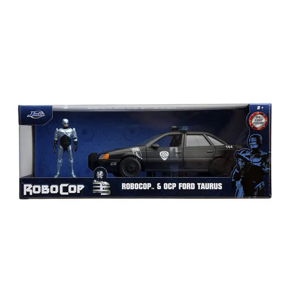 Robocop: 1:24 Scale Action Figure & Vehicle Set: Robocop & OCP Ford Taurus