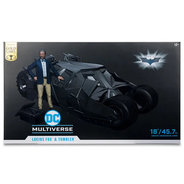 DC Multiverse: The Dark Knight Gold Label Tumbler With Lucius Fox