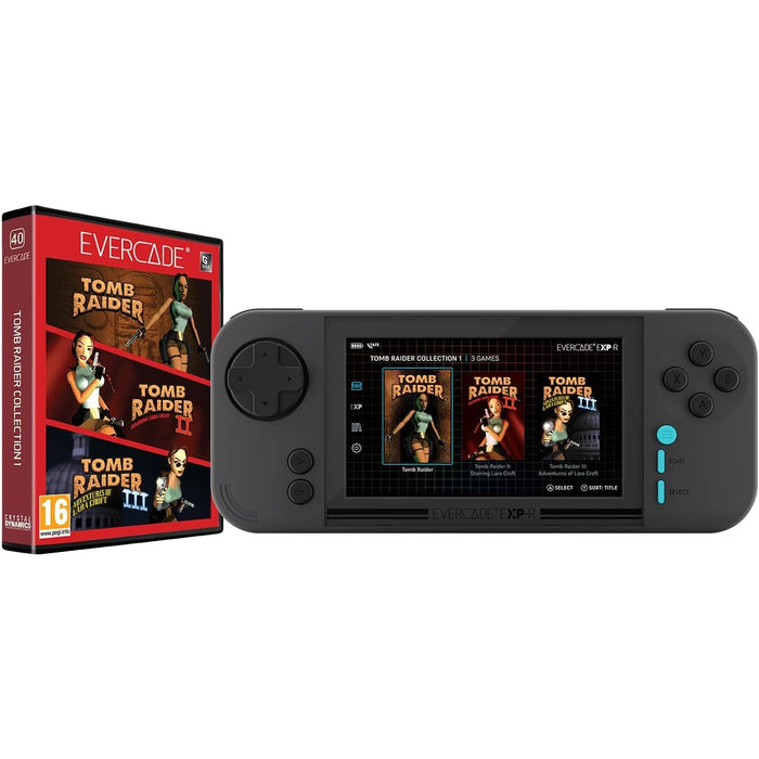 Evercade EXP-R Handheld Console with Tomb Raider 1-3