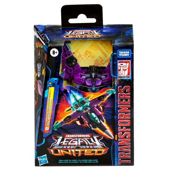 Transformers: Generations: Legacy United Action Figure: Deluxe Class Cyberverse Universe: Slipstream