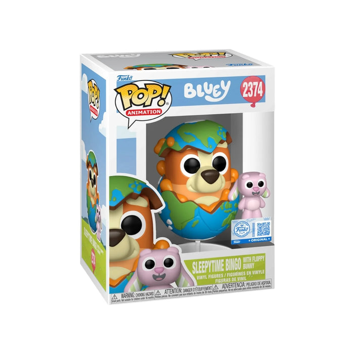 Bluey Sleepytime Bingo With Floppy Bunny Pop! Vinyl Figure