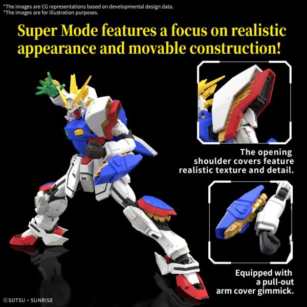 Moblie Fighter G Gundam: RG 1/144 Shining Gundam (Pre-Order Arrival date subject to change)