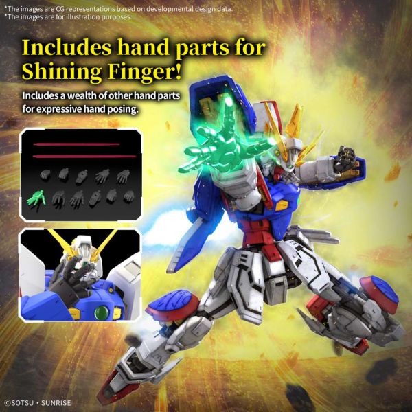 Moblie Fighter G Gundam: RG 1/144 Shining Gundam (Pre-Order Arrival date subject to change)
