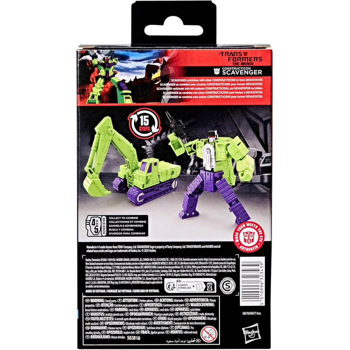 Transformers Studio Series 86 Deluxe Class Constructicon Scavenger