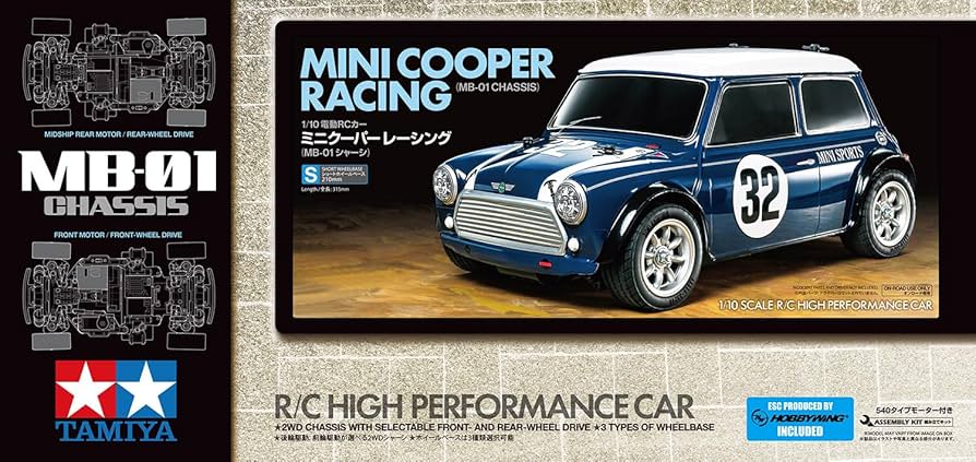 Tamiya Radio Control Model Kit - Mini Cooper Racing (MB-01)