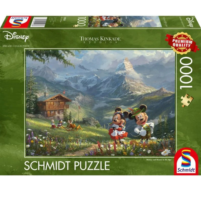 Thomas Kinkade 'Mickey And Minnie In The Alps' Puzzle