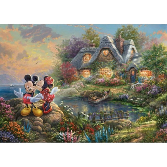 Thomas Kinkade 'Mickey And Minnie Sweetheart Cove' Puzzle