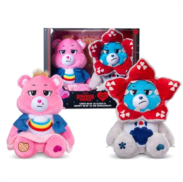Stranger Things x Care Bears Eleven and Demogorgon Plush set