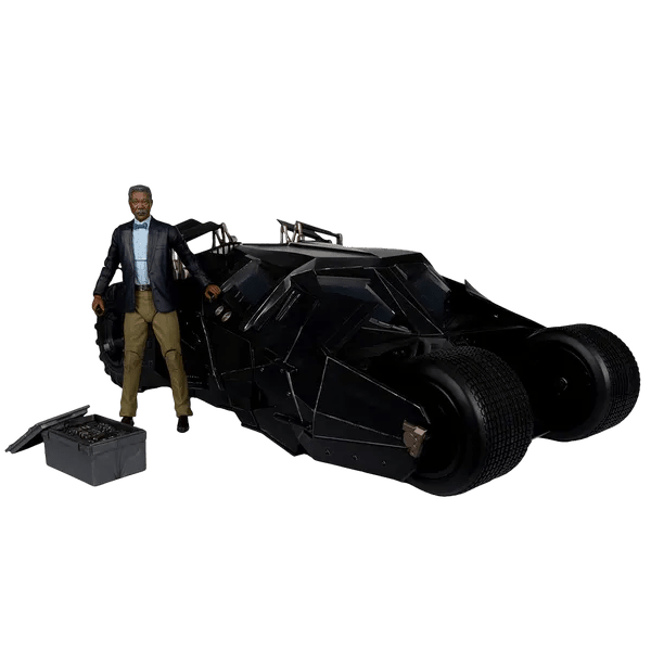 DC Multiverse: The Dark Knight Gold Label Tumbler With Lucius Fox