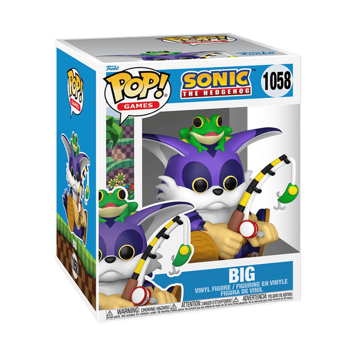 Big The Cat With Froggy Sonic The Hedgehog Funko Pop