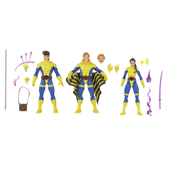 Marvel Legends X-Men 3 Pack Action Figures (Gambit, Banshee & Psylocke)