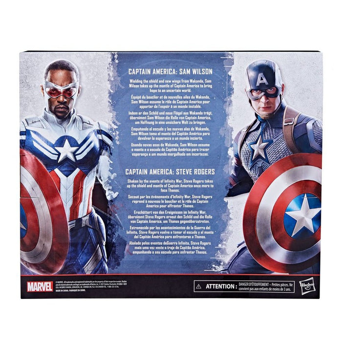 Marvel Legends 2-Pack Captain America: Sam Wilson & Steve Rogers 15 cm