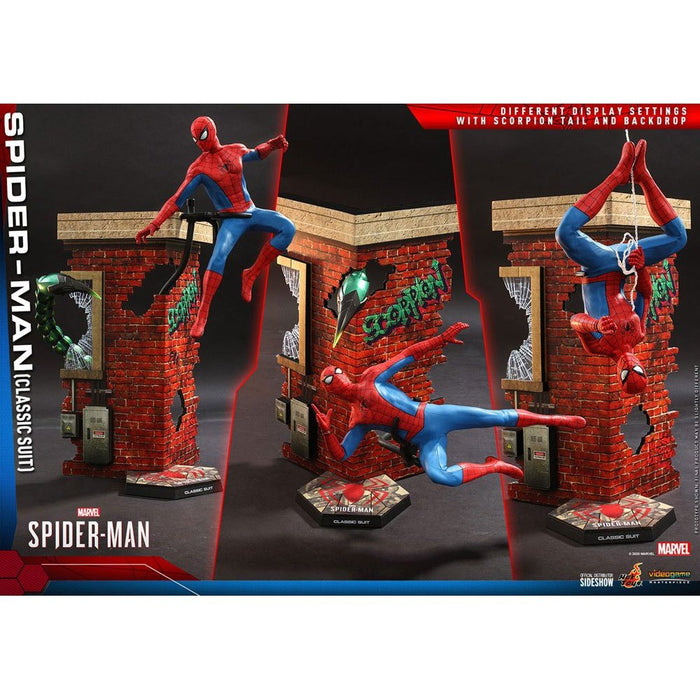 Marvel's Spider-Man Video Game Masterpiece Action Figure 1/6 Spider-Man Classic Suit 30 cm