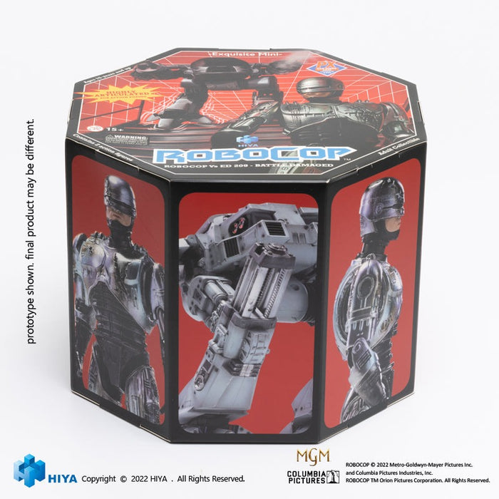 SDCC Hiya Toys Robocop Vs ED 209 - Battle Damaged Previews Exclusive Limited Edition